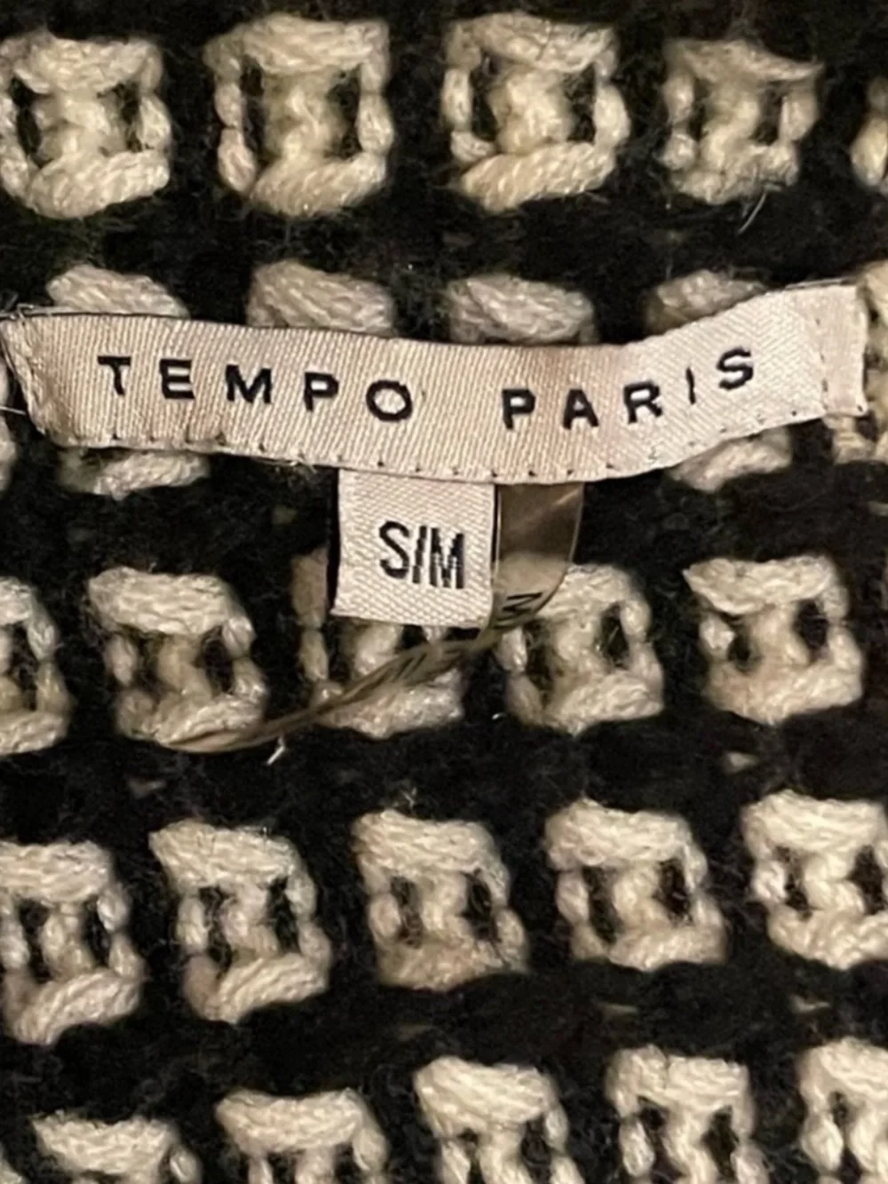 TEMPO PARIS FAUX FUR OPEN FRONT CARDIGAN SIZE S/M